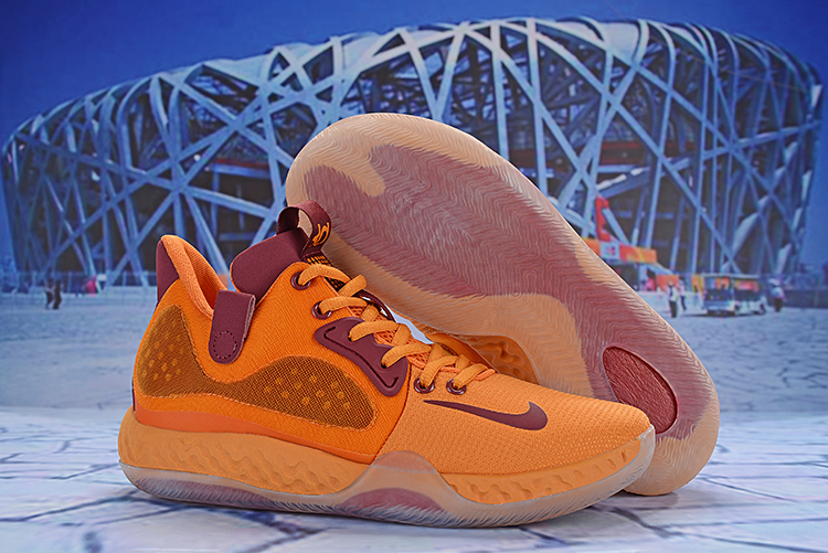 Nike KD Trey 6 Yellow Wine Red Shoes